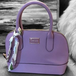 Nanette Lepore Val Convertible Satchel w/ Scarf in Lavender